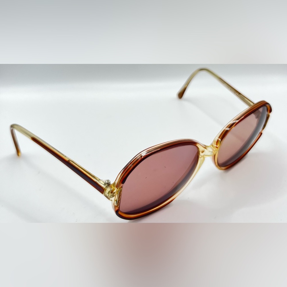 Vintage Sovereign Melanie Brown Oval Sunglasses Frames Only